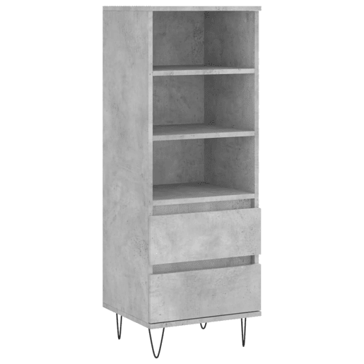 Armário alto - Bufete - Móvel de apoio 40x36x110cm derivados de madeira cinzento cimento pt856 Armário alto - Bufete - Móvel de apoio 40x36x110cm derivados de madeira cinzento cimento pt856