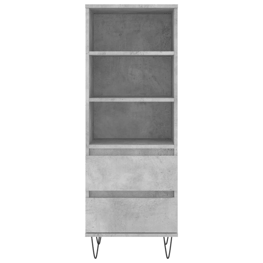 Armário alto - Bufete - Móvel de apoio 40x36x110cm derivados de madeira cinzento cimento pt856 Armário alto - Bufete - Móvel de apoio 40x36x110cm derivados de madeira cinzento cimento pt856