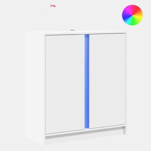 Aparador - Bufete - Móvei de apoio c luzes LED 77x34x85 cm derivados de madeira branco pt1996