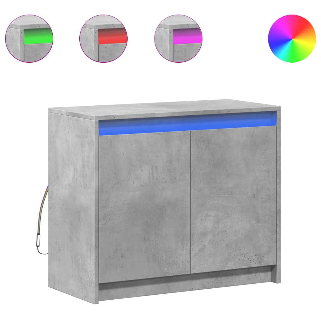 Aparador - Mueble de almacenamiento 72 Gris