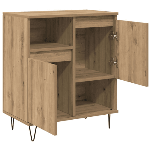 Bufete - Móvei de apoio 2 pcs Carvalho Artesanal 60 x 35 x 70 cm pt27