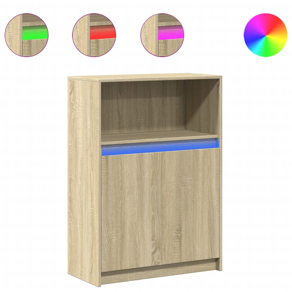 Aparador - Mueble de almacenamiento 72 Madera Clara