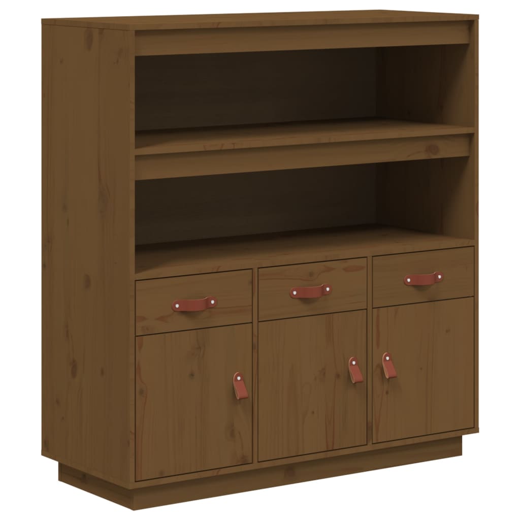 Aparador alto - Mueble de almacenamiento 100 Madera