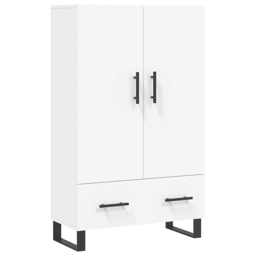 Armário alto - Bufete - Móvel de apoio 69,5x31x115 cm derivados de madeira branco pt1220 Armário alto - Bufete - Móvel de apoio 69,5x31x115 cm derivados de madeira branco pt1220