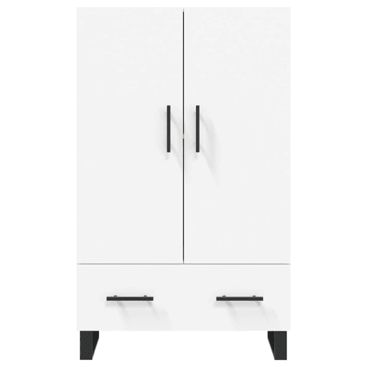 Armário alto - Bufete - Móvel de apoio 69,5x31x115 cm derivados de madeira branco pt1220 Armário alto - Bufete - Móvel de apoio 69,5x31x115 cm derivados de madeira branco pt1220