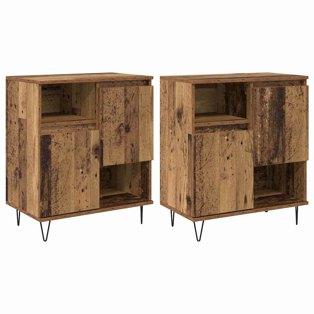 Aparador - Mueble de almacenamiento 2 pcs 60 Madera