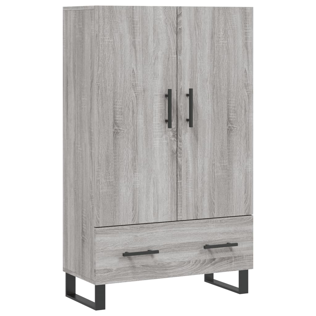Aparador alto - Mueble de almacenamiento 69 Roble/ Gris