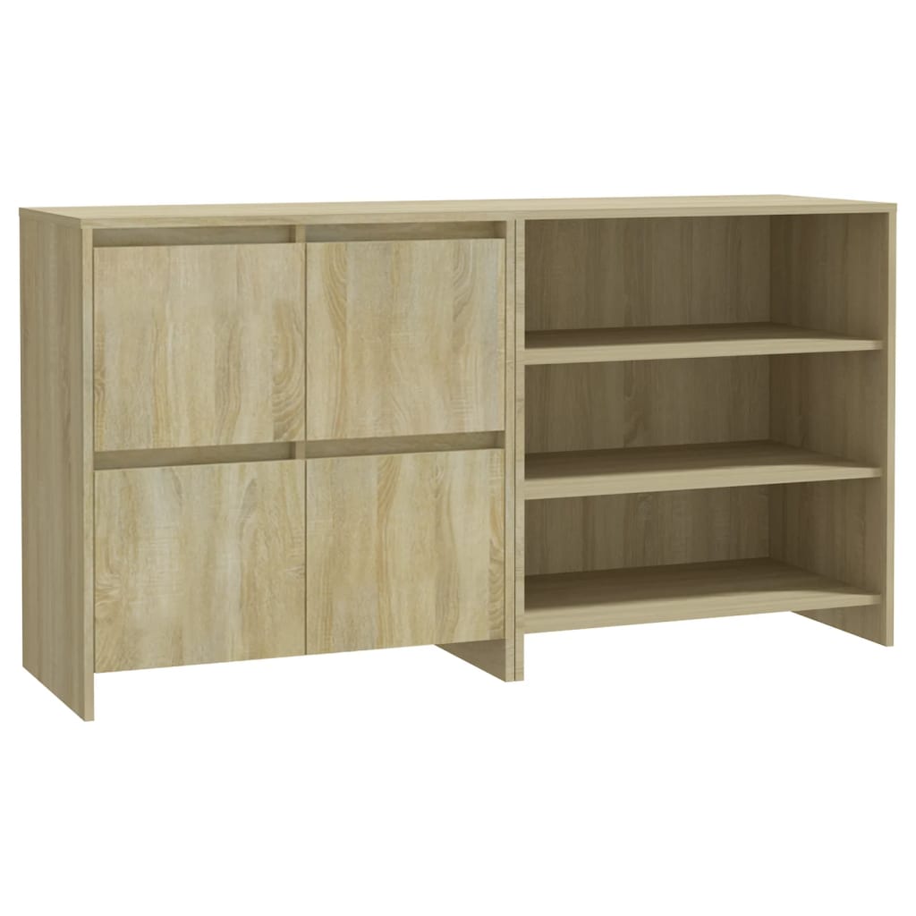 Aparador - Mueble de almacenamiento 2 pcs 70 Madera Clara