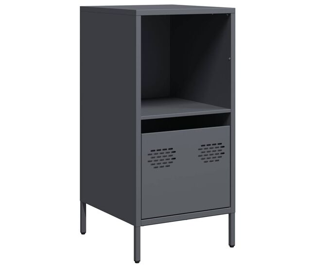 Aparador - mueble de almacenamiento de acero laminado en frío antracita 35x39x73,5 cm es2265
