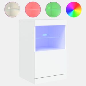 Aparador - Bufete - Móvei de apoio com luzes LED 41x37x67 cm branco pt1930