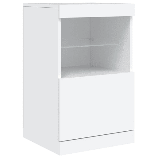 Aparador - Bufete - Móvei de apoio com luzes LED 41x37x67 cm branco pt1930