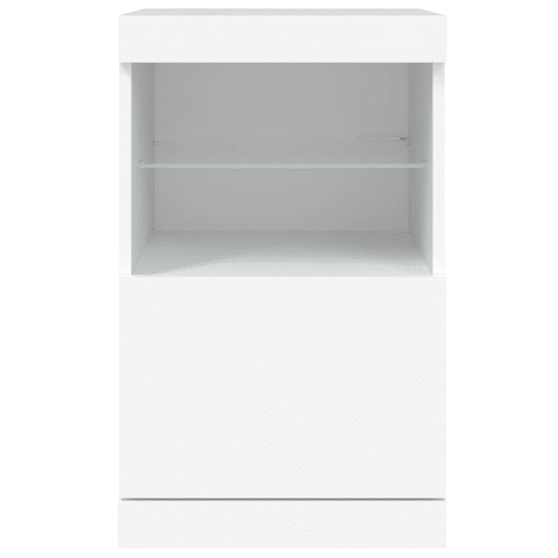 Aparador - Bufete - Móvei de apoio com luzes LED 41x37x67 cm branco pt1930