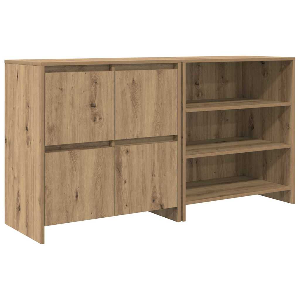 Aparador - Mueble de almacenamiento 2 pcs 70 Roble Artisan