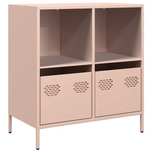 Aparador - Bufete - Móvei de apoio 68x39x73,5 cm aço laminado a frio rosa pt2316