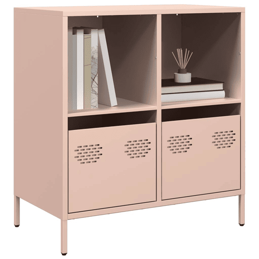 Aparador - Bufete - Móvei de apoio 68x39x73,5 cm aço laminado a frio rosa pt2316