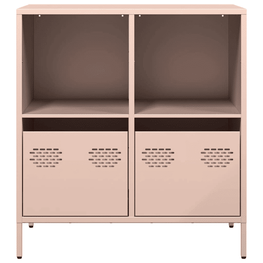 Aparador - Bufete - Móvei de apoio 68x39x73,5 cm aço laminado a frio rosa pt2316