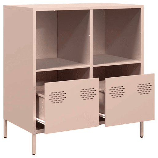 Aparador - Bufete - Móvei de apoio 68x39x73,5 cm aço laminado a frio rosa pt2316