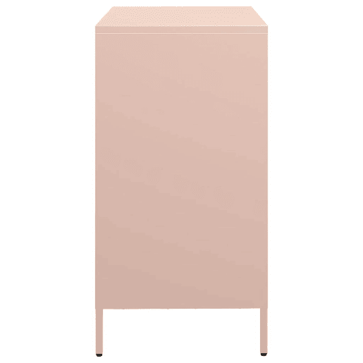 Aparador - Bufete - Móvei de apoio 68x39x73,5 cm aço laminado a frio rosa pt2316