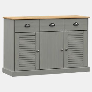 Aparador - Bufete - Móvei de apoio com gavetas VIGO 113x40x75 cm pinho maciço cinzento pt1846