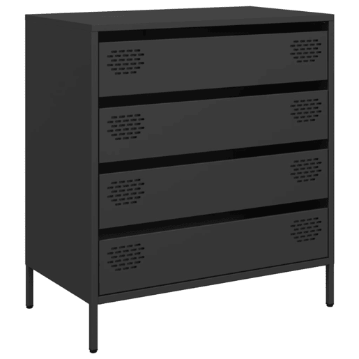 Aparador - Bufete - Móvei de apoio 68x39x73,5 cm aço laminado a frio preto pt2301