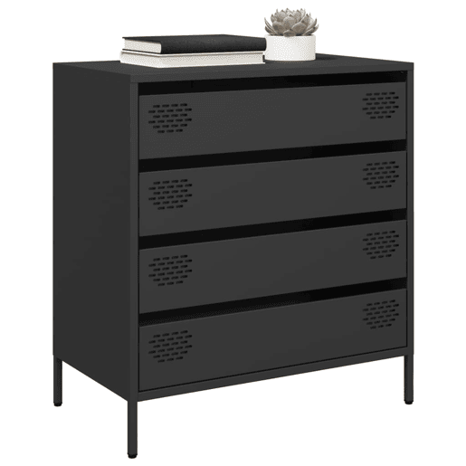 Aparador - Bufete - Móvei de apoio 68x39x73,5 cm aço laminado a frio preto pt2301