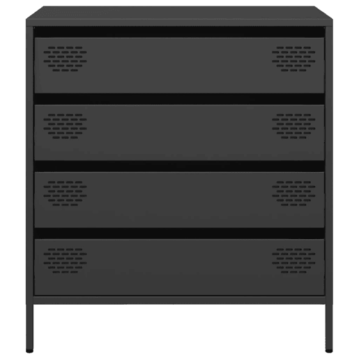 Aparador - Bufete - Móvei de apoio 68x39x73,5 cm aço laminado a frio preto pt2301