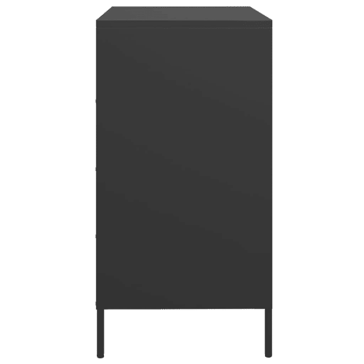 Aparador - Bufete - Móvei de apoio 68x39x73,5 cm aço laminado a frio preto pt2301