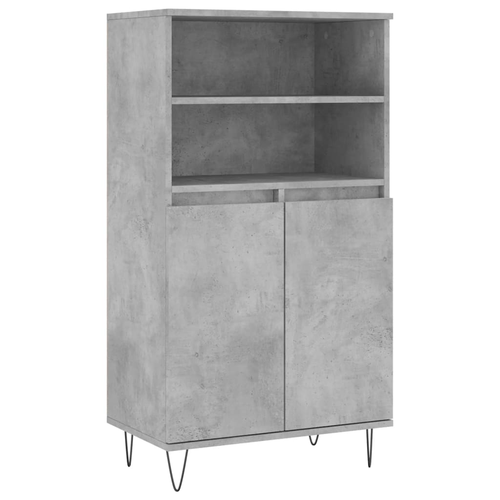 Aparador alto - Mueble de almacenamiento 60 Gris