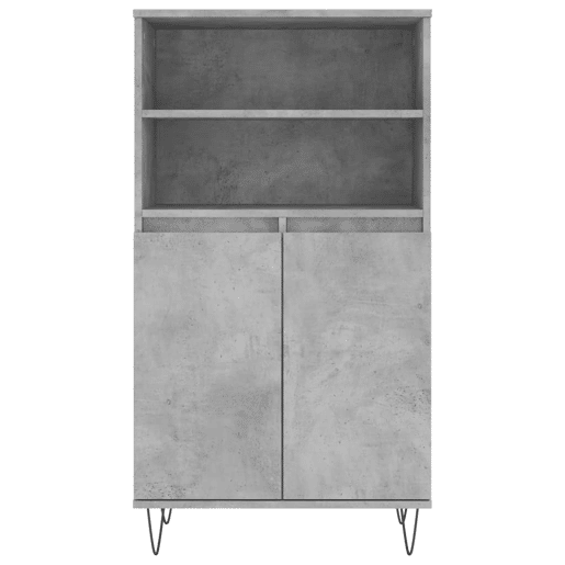 Armário alto - Bufete - Móvel de apoio 60x36x110cm derivados de madeira cinzento cimento pt858 Armário alto - Bufete - Móvel de apoio 60x36x110cm derivados de madeira cinzento cimento pt858