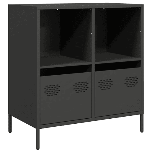Aparador - Bufete - Móvei de apoio 68x39x73,5 cm aço laminado a frio preto pt2302