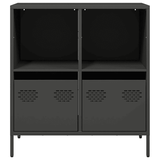 Aparador - Bufete - Móvei de apoio 68x39x73,5 cm aço laminado a frio preto pt2302