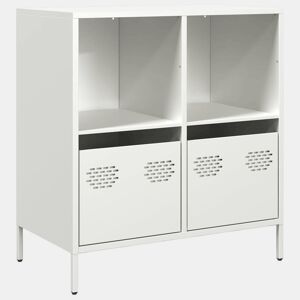 Aparador - Bufete - Móvei de apoio 68x39x73,5 cm aço laminado a frio branco pt2286