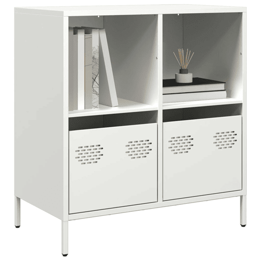 Aparador - Bufete - Móvei de apoio 68x39x73,5 cm aço laminado a frio branco pt2286