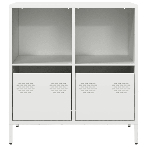 Aparador - Bufete - Móvei de apoio 68x39x73,5 cm aço laminado a frio branco pt2286