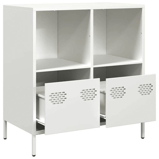 Aparador - Bufete - Móvei de apoio 68x39x73,5 cm aço laminado a frio branco pt2286