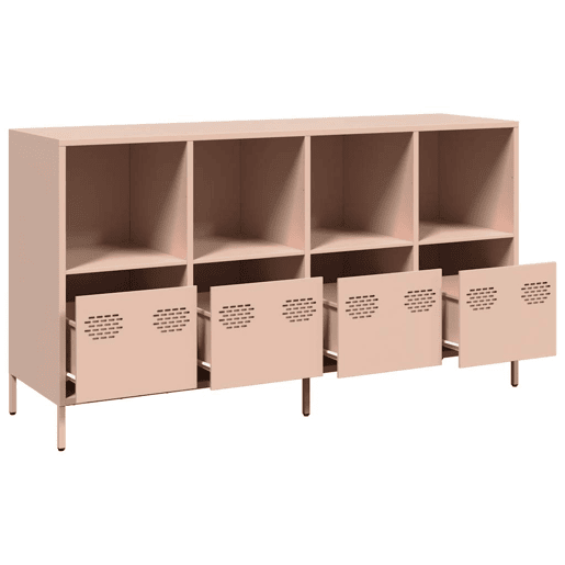 Aparador - Bufete - Móvei de apoio 135x39x73,5 cm aço laminado a frio rosa pt2309