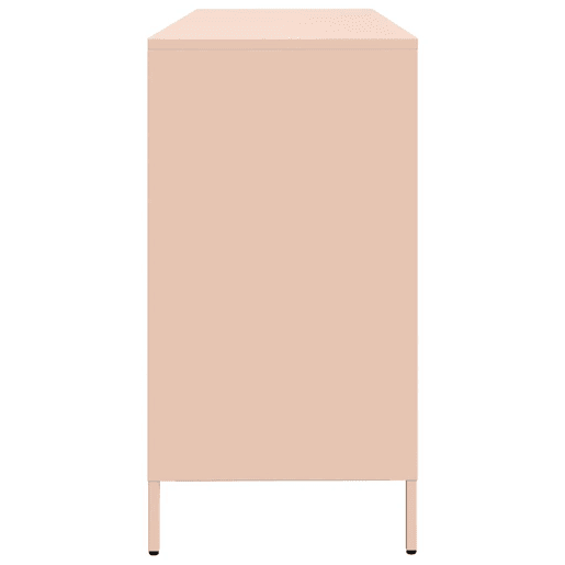 Aparador - Bufete - Móvei de apoio 135x39x73,5 cm aço laminado a frio rosa pt2309