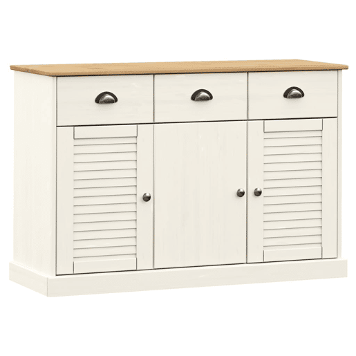 Aparador - Bufete - Móvei de apoio com gavetas VIGO 113x40x75 cm pinho maciço branco pt1844