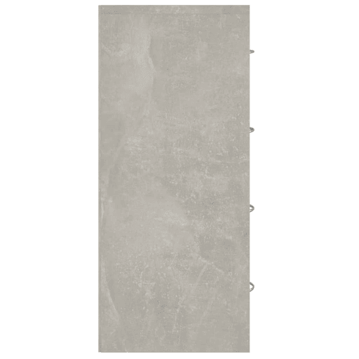 Aparador - Bufete - Móvei de apoio com 4 gavetas 60x30,5x71 cm cinzento cimento pt1708