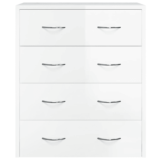 Aparador - Bufete - Móvei de apoio com 4 gavetas 60x30,5x71 cm branco brilhante pt1706