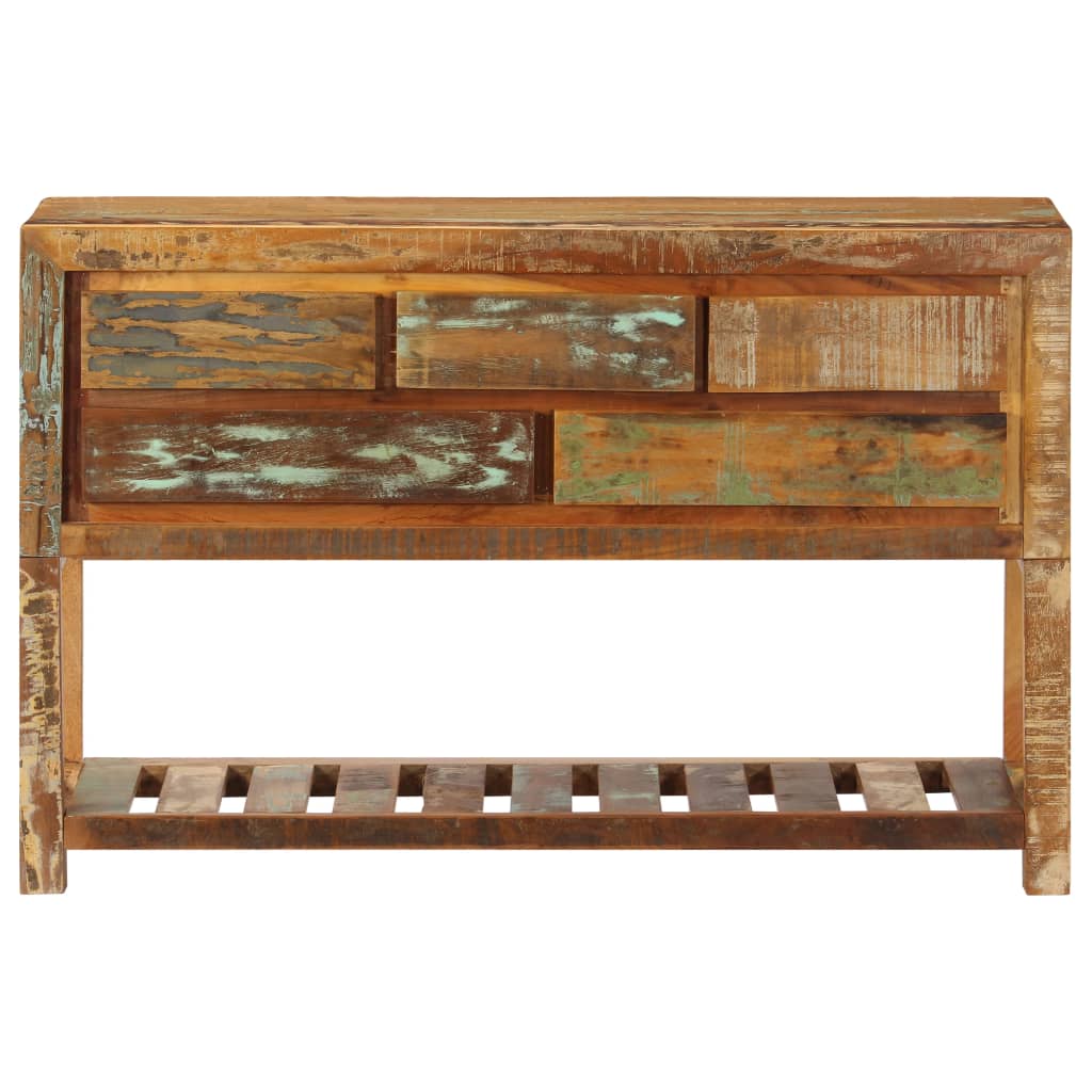 Aparador - mueble de almacenamiento madera maciza reciclada 120x30x75 cm es4662
