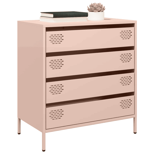 Aparador - Bufete - Móvei de apoio 68x39x73,5 cm aço laminado a frio rosa pt2315