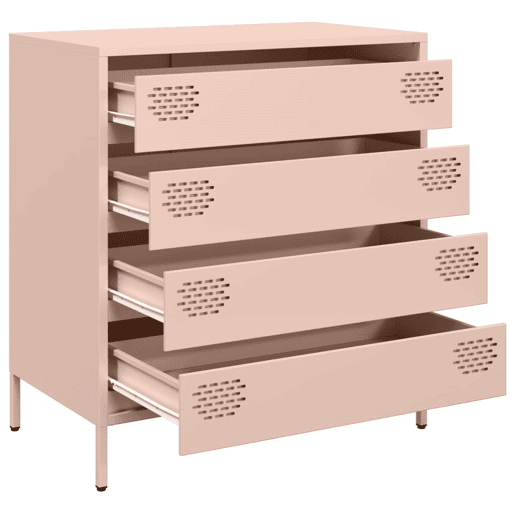 Aparador - Bufete - Móvei de apoio 68x39x73,5 cm aço laminado a frio rosa pt2315
