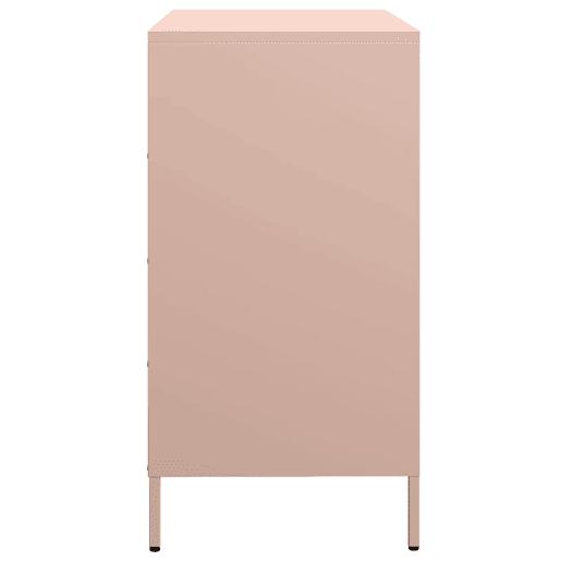Aparador - Bufete - Móvei de apoio 68x39x73,5 cm aço laminado a frio rosa pt2315