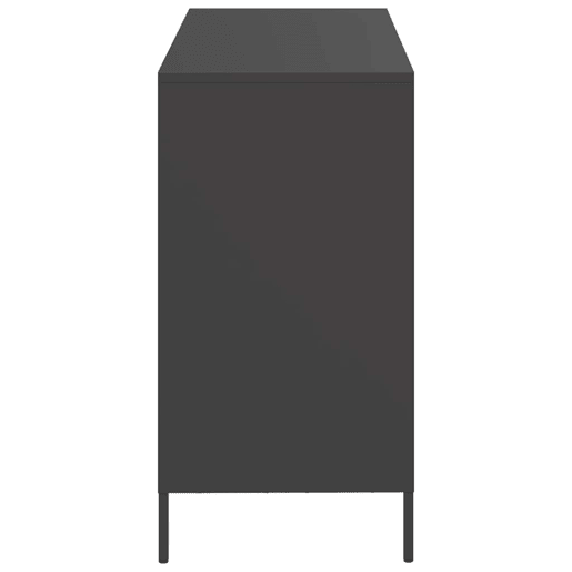 Aparador - Bufete - Móvei de apoio 101,5x39x73,5 cm aço laminado a frio preto pt2293