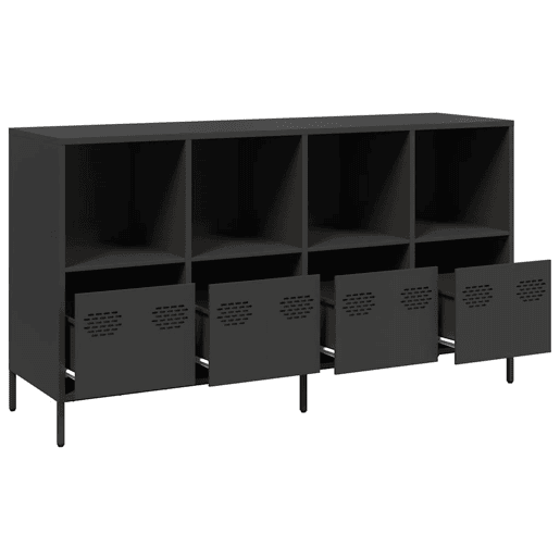 Aparador - Bufete - Móvei de apoio 135x39x73,5 cm aço laminado a frio preto pt2295