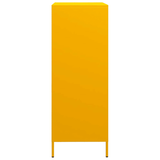 Armário alto - Bufete - Móvei de apoio 68x39x101,5 cm aço amarelo mostarda pt84