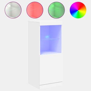 Aparador - Bufete - Móvei de apoio com luzes LED 41x37x100 cm branco pt1928
