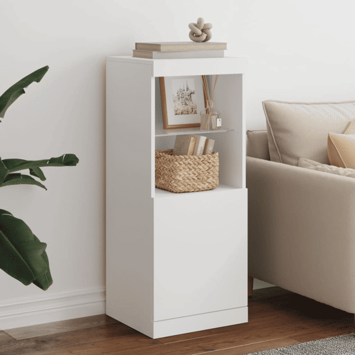 Aparador - Bufete - Móvei de apoio com luzes LED 41x37x100 cm branco pt1928