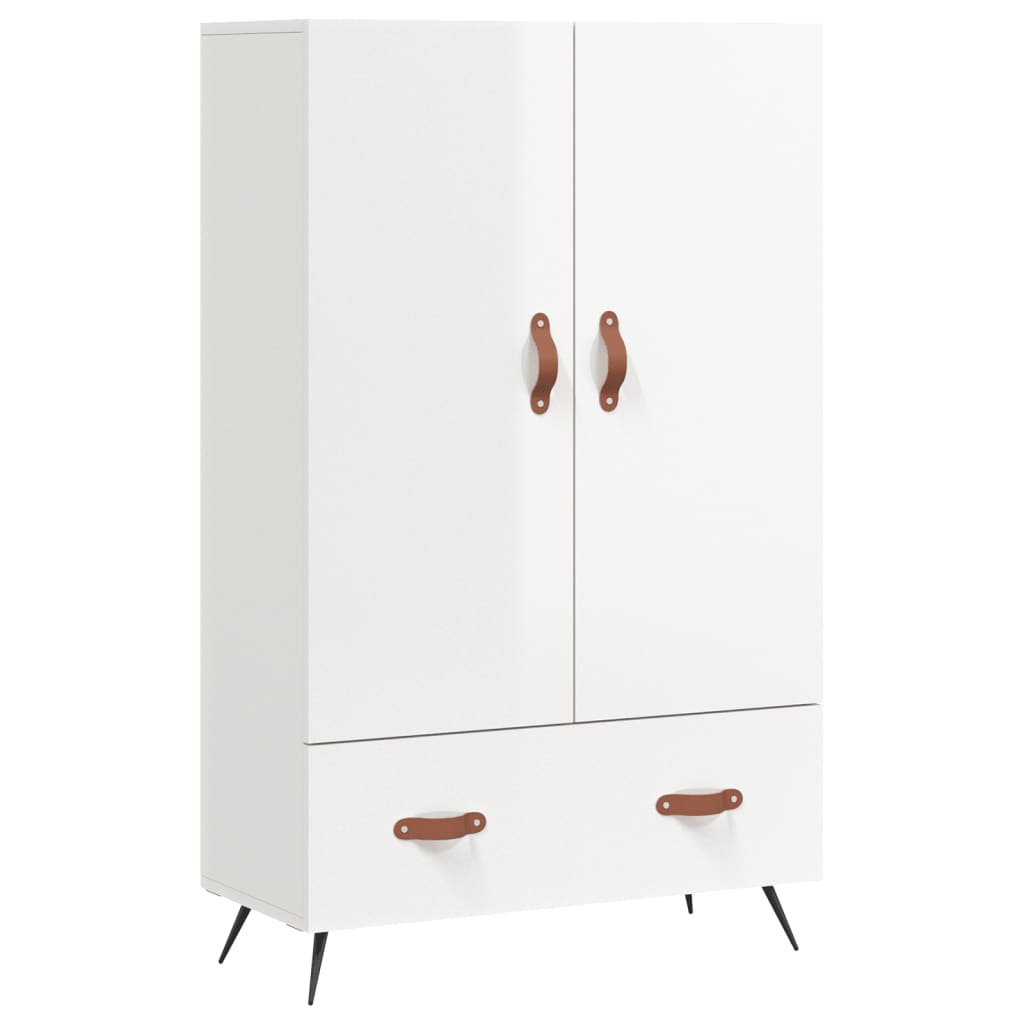Aparador alto - Mueble de almacenamiento 69 Blanco Brillo